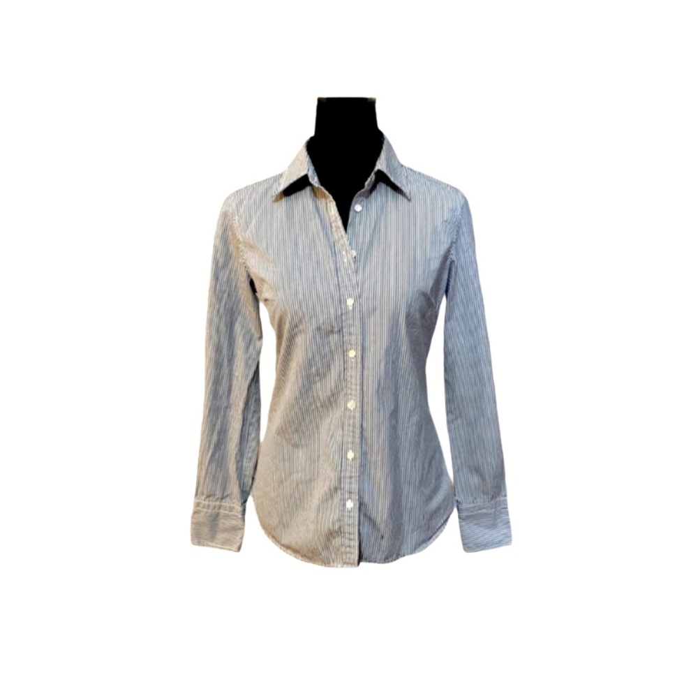 J. Crew navy blue button down shirt Size Small